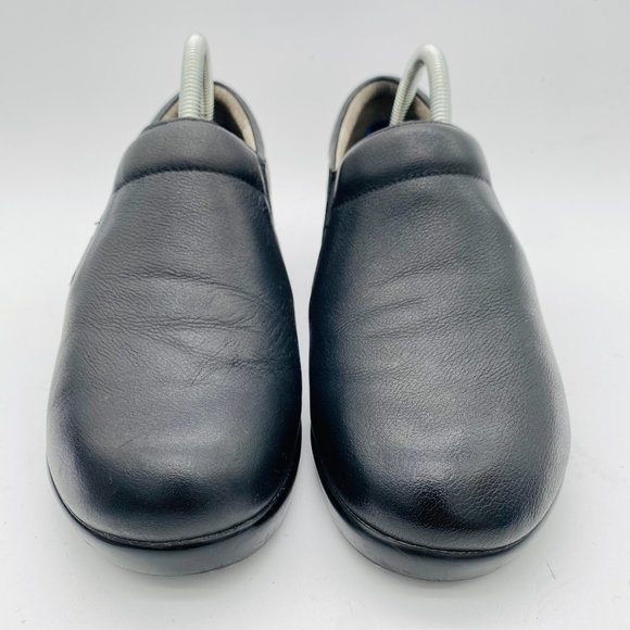 Alegria Women's Eryn Upgrade Clog Size 39 9 Black Leather SlipOn Work Comfy Shoe - Picture 4 of 9